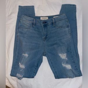 Pacsun light wash skinny jeans